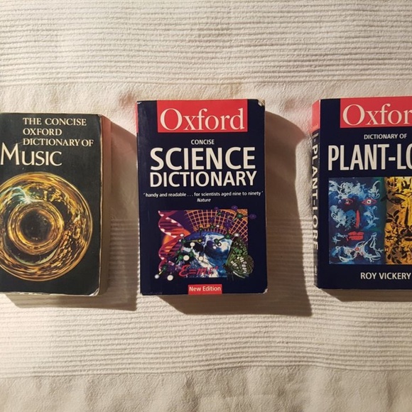 3 Dictionaries ($30 for all) - Oxford Dictionaries of Science + Music + … - Picture 1 of 5